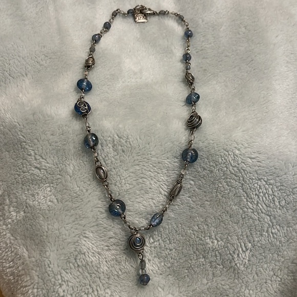 Marc Labat blue Y necklace - Picture 1 of 9